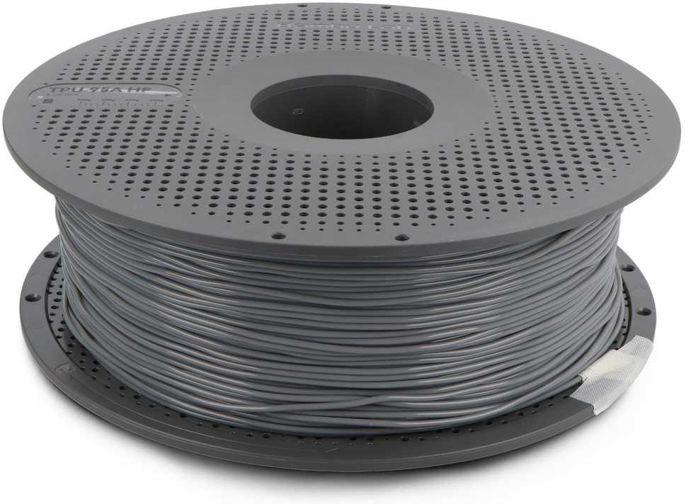 Bambu Lab TPU 95A HF plastikas 1.75mm 1kg – komplektuojamas su daugkartinio naudojimo rite – Gray