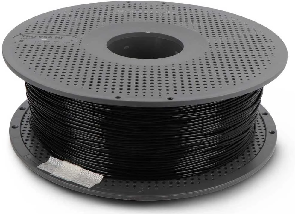 Bambu Lab TPU 95A HF plastikas 1.75mm 1kg - komplekte su daugkartinio naudojimo ritė - Juodas