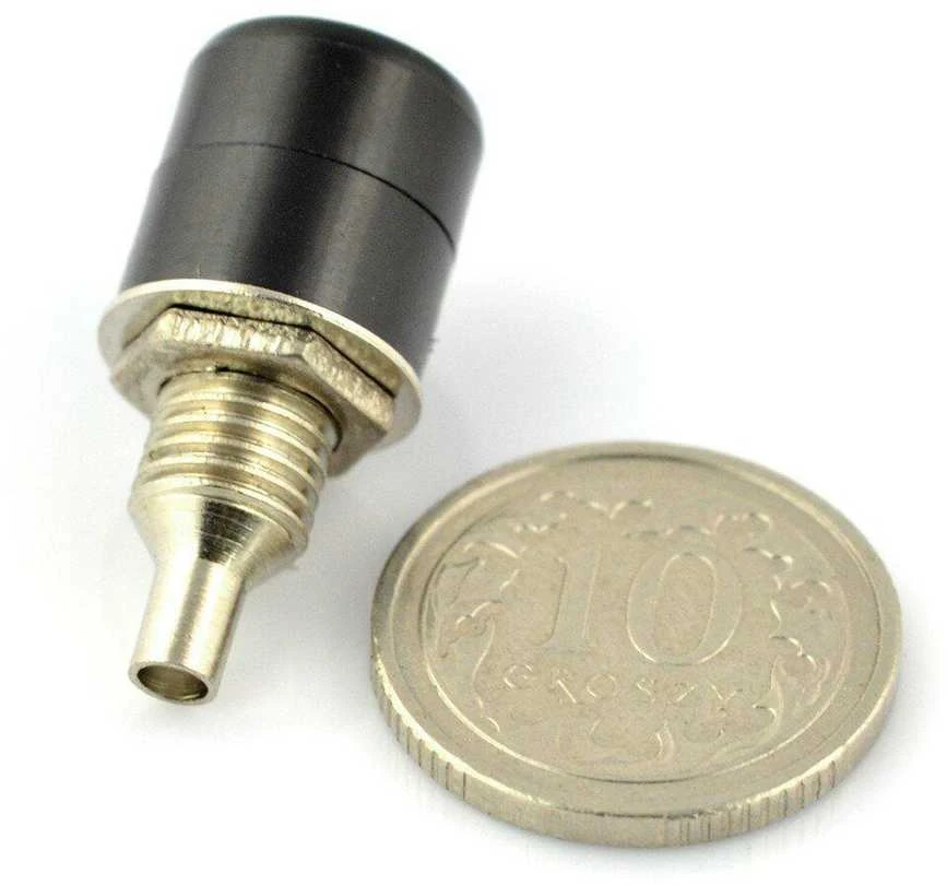 Oem Banana lizdas - juodas - 4mm - 5 vnt