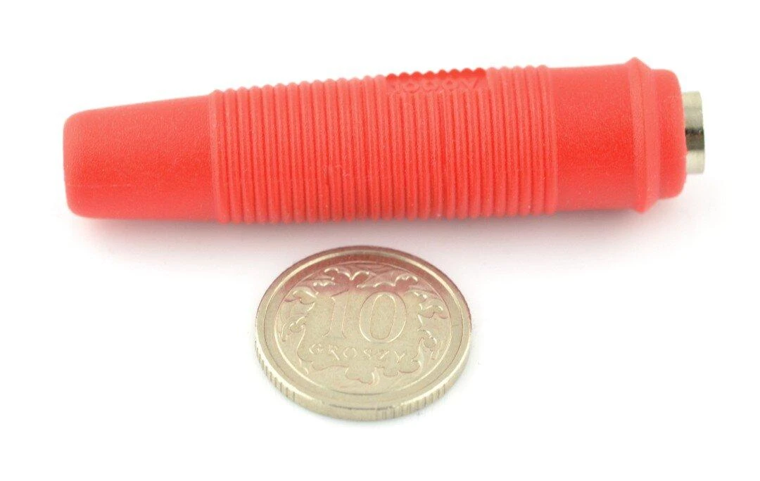 4mm raudonas banan lizdas su moneta masteliui