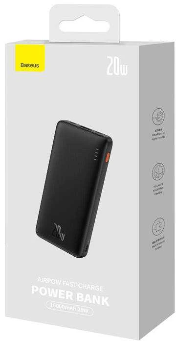 Baseus Airpow 10000mAh 20W maitinimo blokas (juodas)