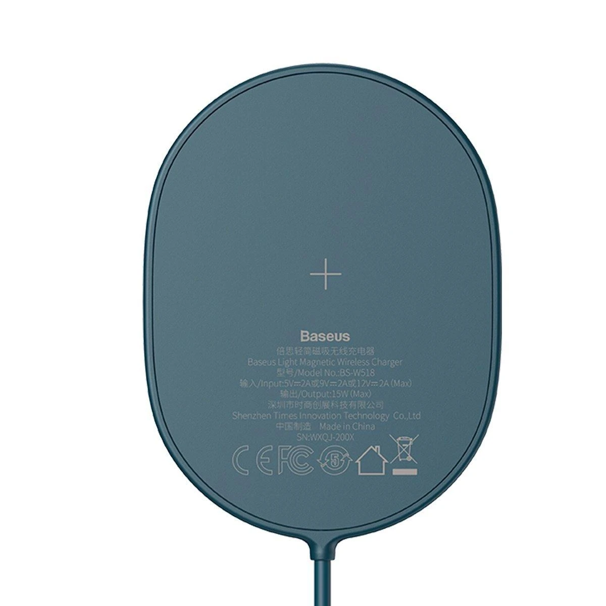 Baseus Belaidis belaidis magnetinis įkroviklis iPhone 12 15W - Mėlynas
