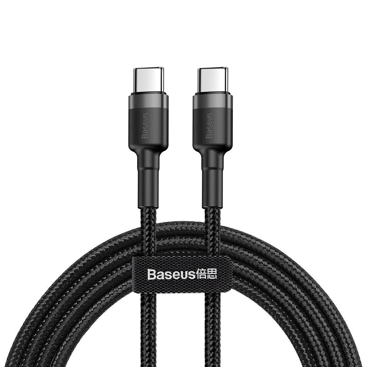 Baseus Cafule kabelis USB-C PD 2.0 QC 3.0 60W 2m - Pilka / Juoda