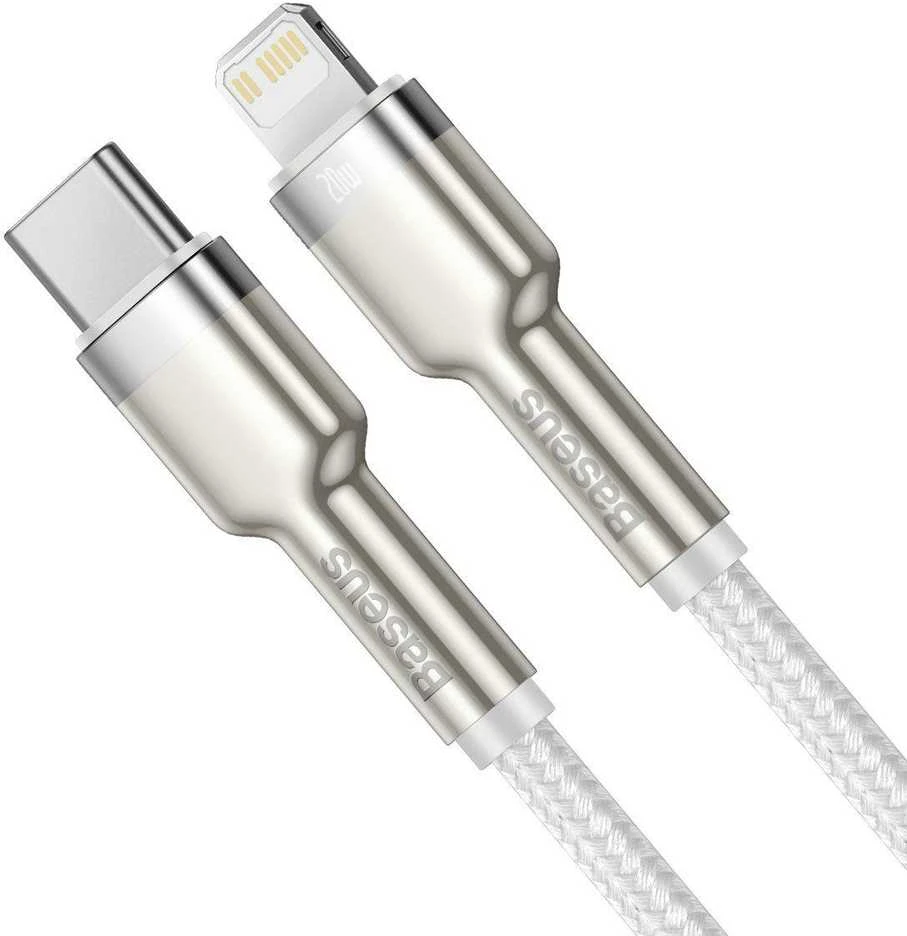 Baseus Cafule USB-C į Lightning kabelis PD 20W 1m - Baltas