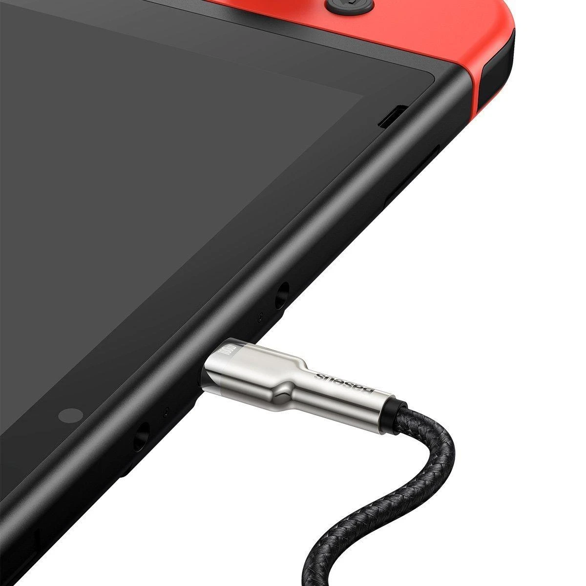 Kabelis USB C - USB C 2m 100W juodas Cafule Metal BASEUS