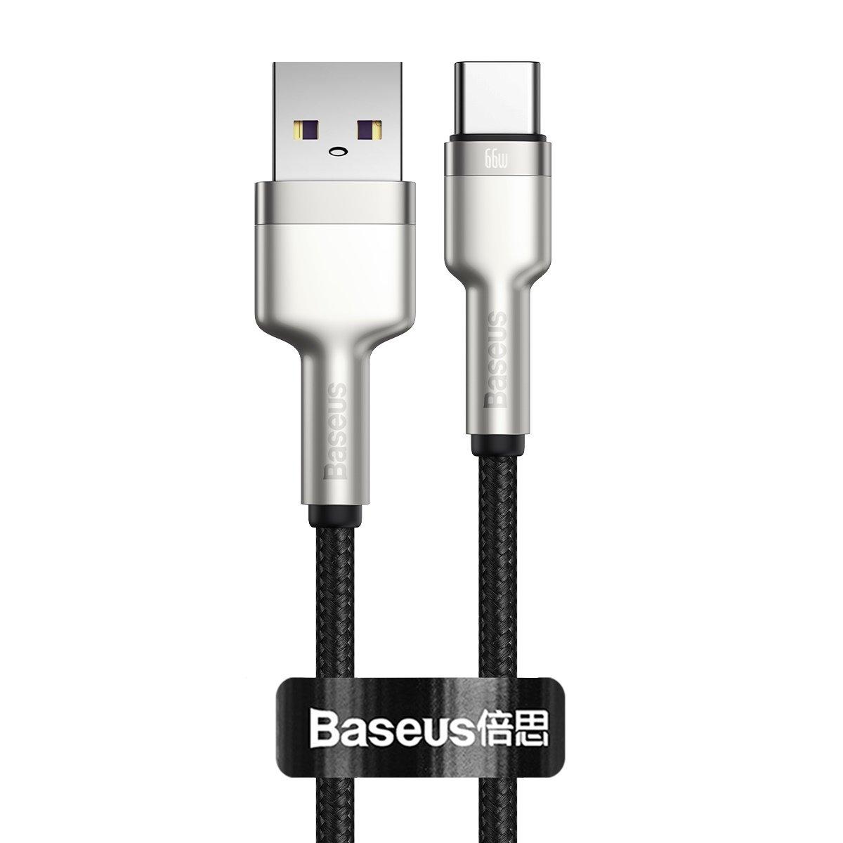 Baseus Cafule USB - USB-C laidas 66W 0.25m - Juodas