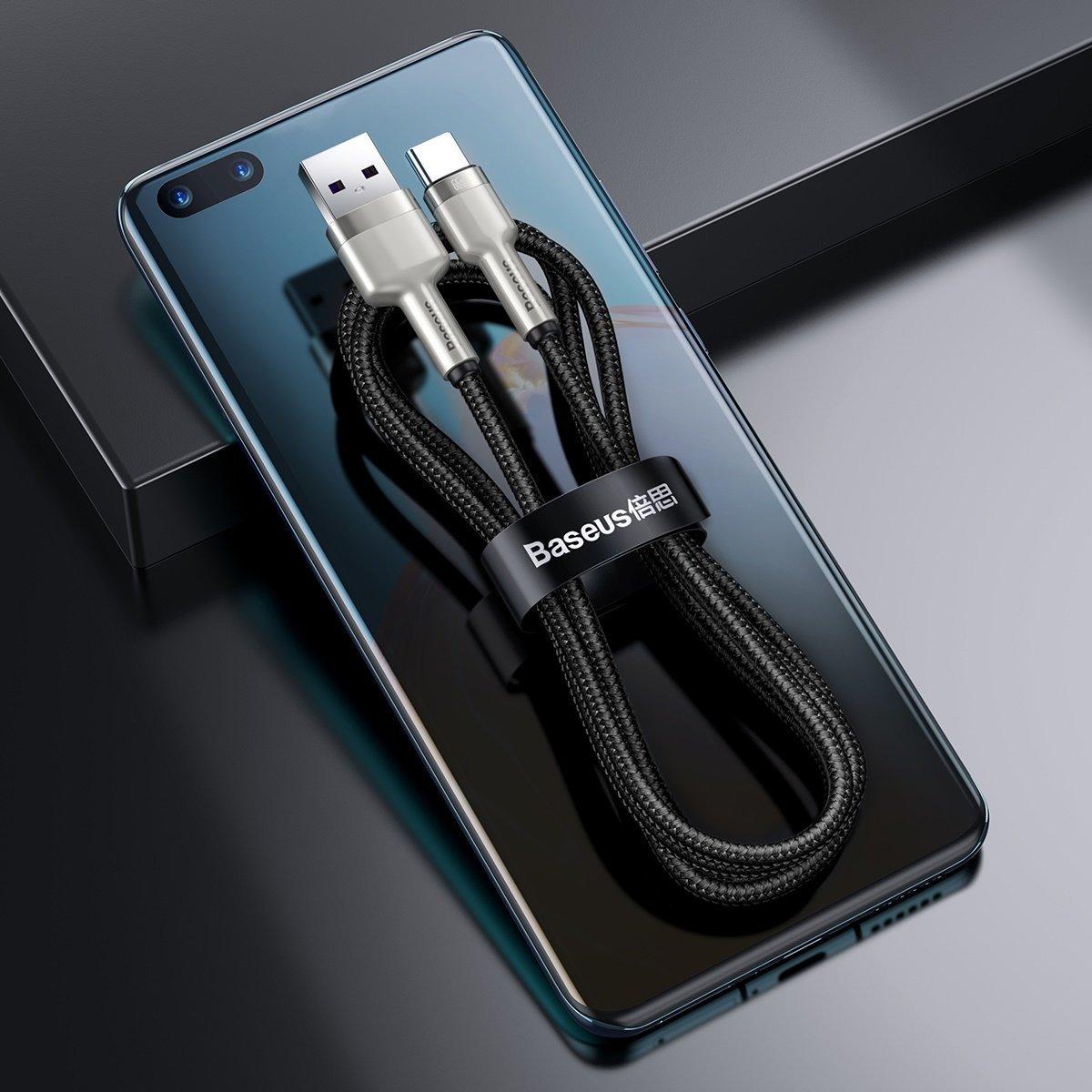 Baseus Cafule USB - USB-C laidas 66W 0.25m - Juodas