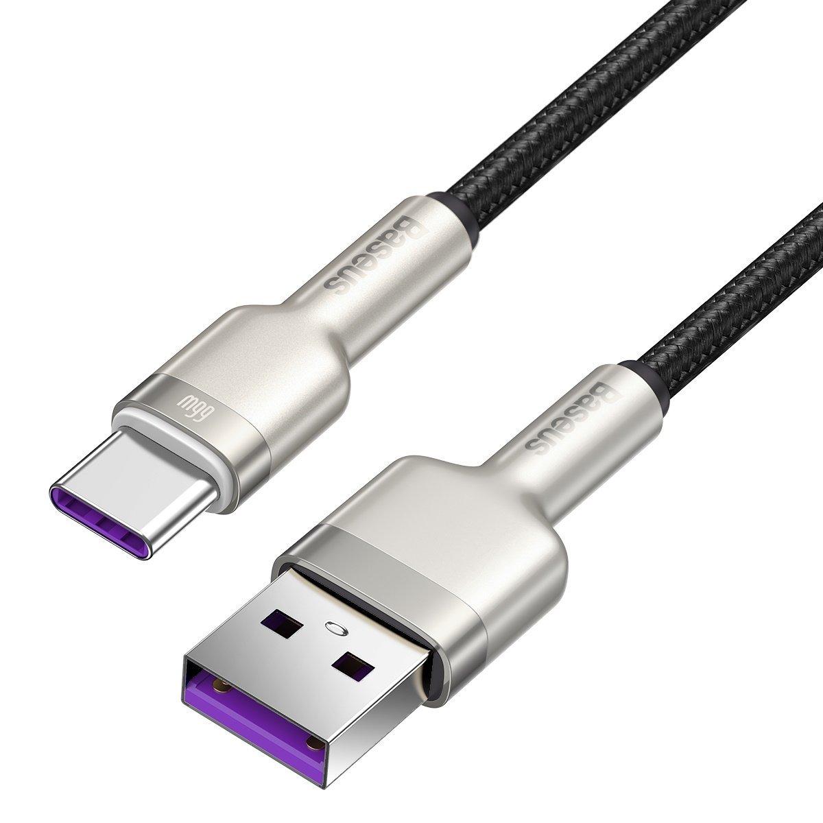 Baseus Cafule USB - USB-C laidas 66W 0.25m - Juodas
