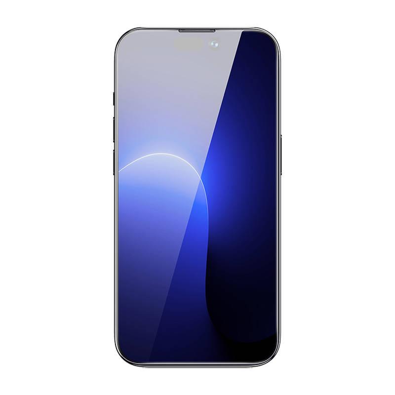 Baseus Crystal grūdintas stiklas, atsparus dulkėms 0.3 mm, skirtas iPhone 14 Pro (1 vnt)