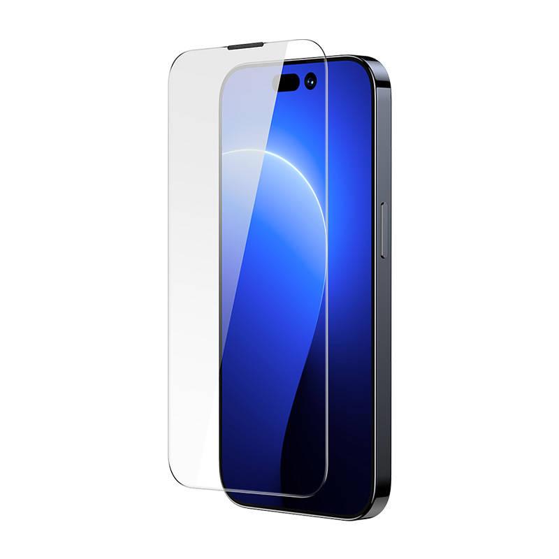 Baseus Crystal grūdintas stiklas, atsparus dulkėms 0.3 mm, skirtas iPhone 14 Pro (1 vnt)