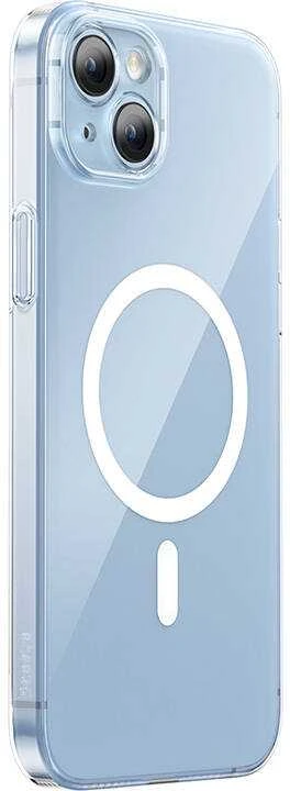 Baseus Crystal serijos magnetinis dėklas, skirtas iPhone 14 Plus + grūdintas stiklas