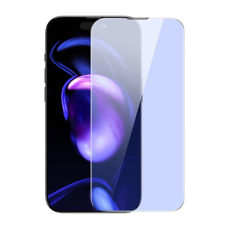 Baseus Crystal Tempered Glass Anti-mėlyna šviesa ir dulkėms atsparus 0.3 mm, skirtas iPhone 14 Pro Max (2 vnt)
