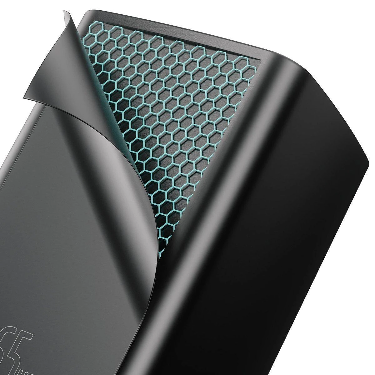 Baseus GaN2 Lite greitas kelioninis įkroviklis USB + C 65W EU - Juodas