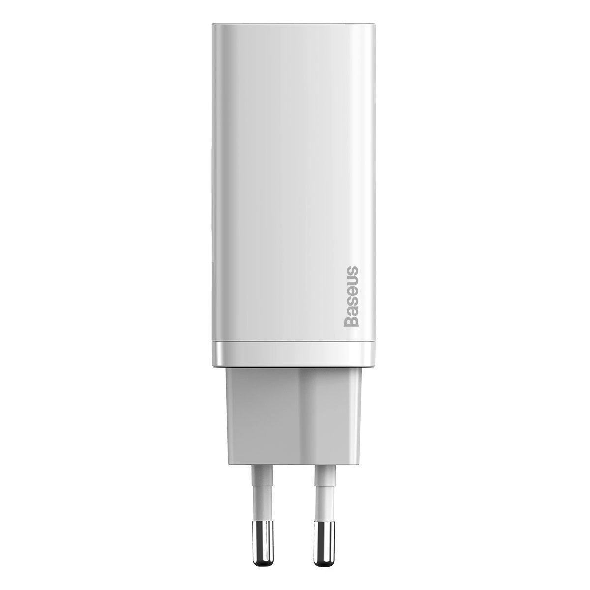 Baseus Sieninis įkroviklis GaN2 Lite 65W USB + USB-C QC4+ PD3.0 SCP FCP AFC, baltas