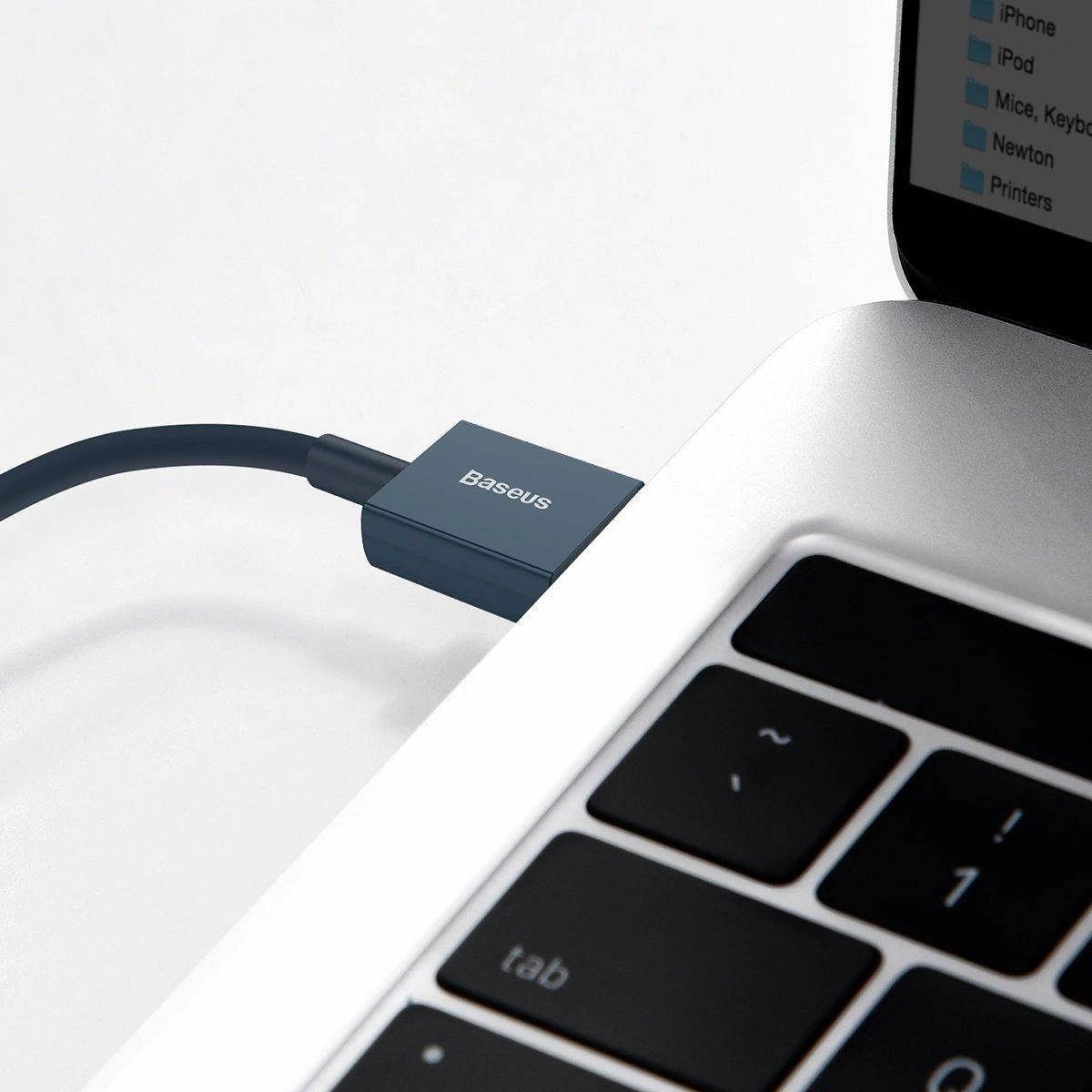 Baseus Geresnis serija Kabelinė USB IP 2.4A 1m (mėlyna)