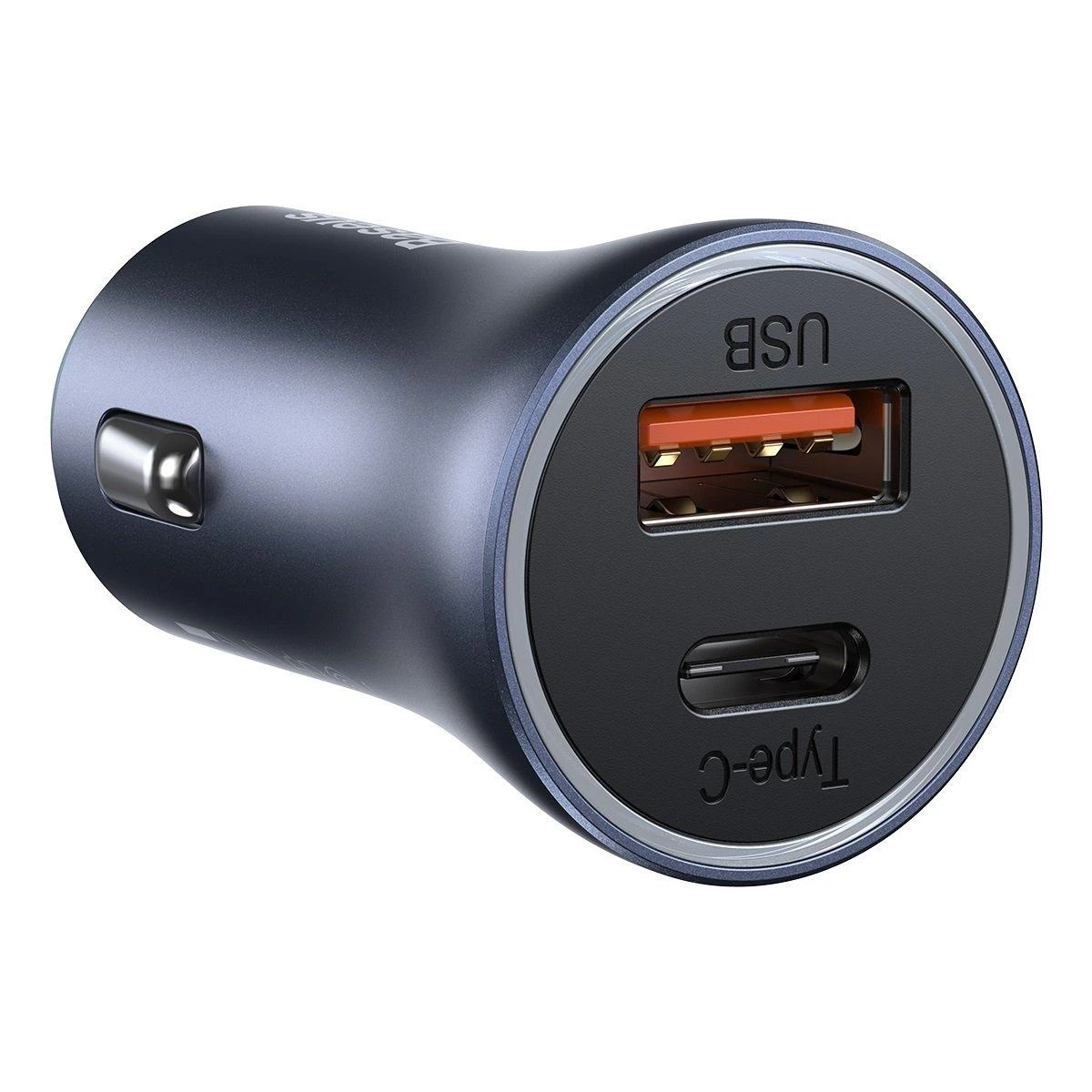 Baseus Golden Contactor Pro automobilinis įkroviklis USB + USB-C QC4.0 + PD SCP, 40W + USB-C kabelis skirtas iP 1m