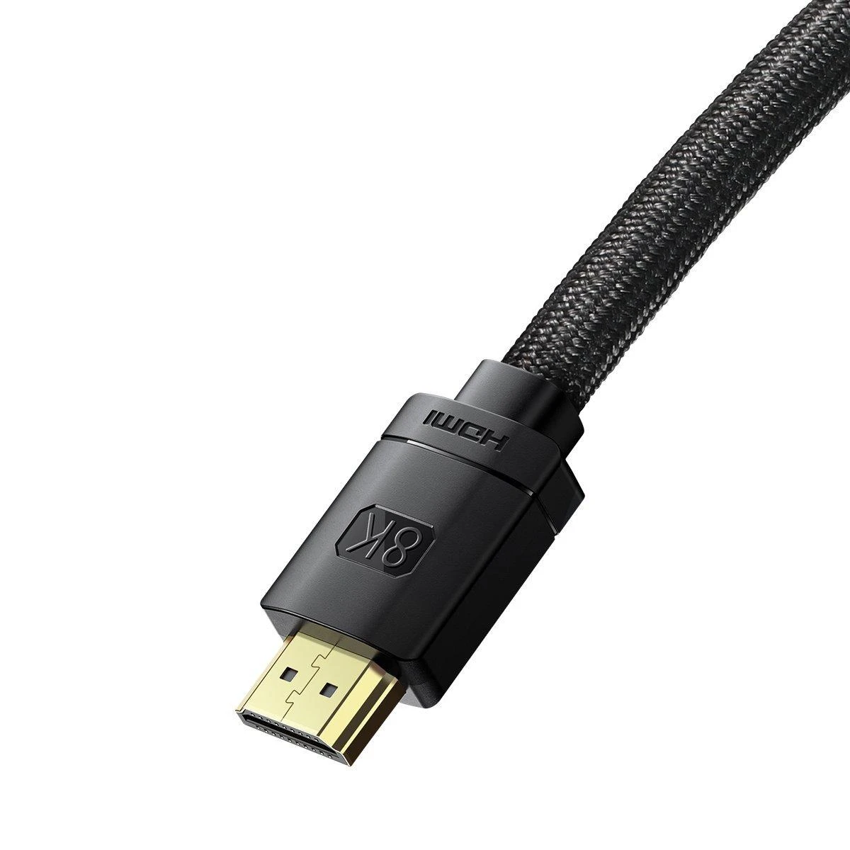 Kabelis HDMI-HDMI kištukai 2.0m (HDMI 2.1) juodas 8K 60Hz 48Gbps / 4K 120Hz, BASEUS
