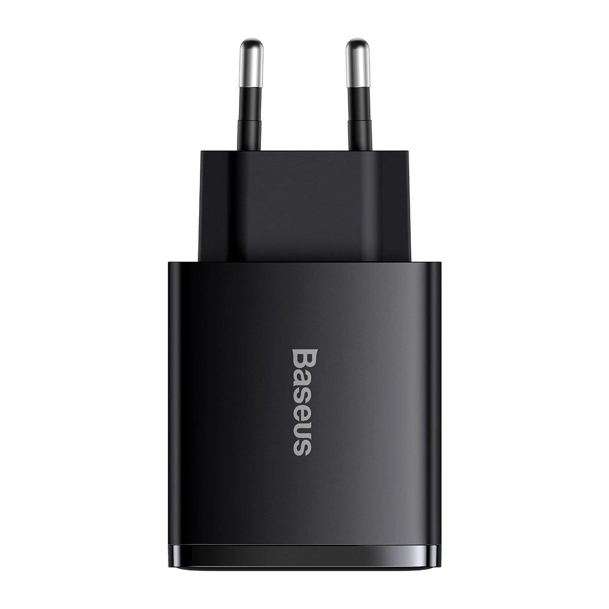 Baseus Sieninis įkroviklis 30W 2xUSB + USB-C QC3.0 PD3.0, juodas