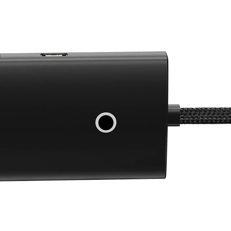 Baseus Šakotuvas USB-A 4 prievadų (USB 3.0) 25cm, juodas