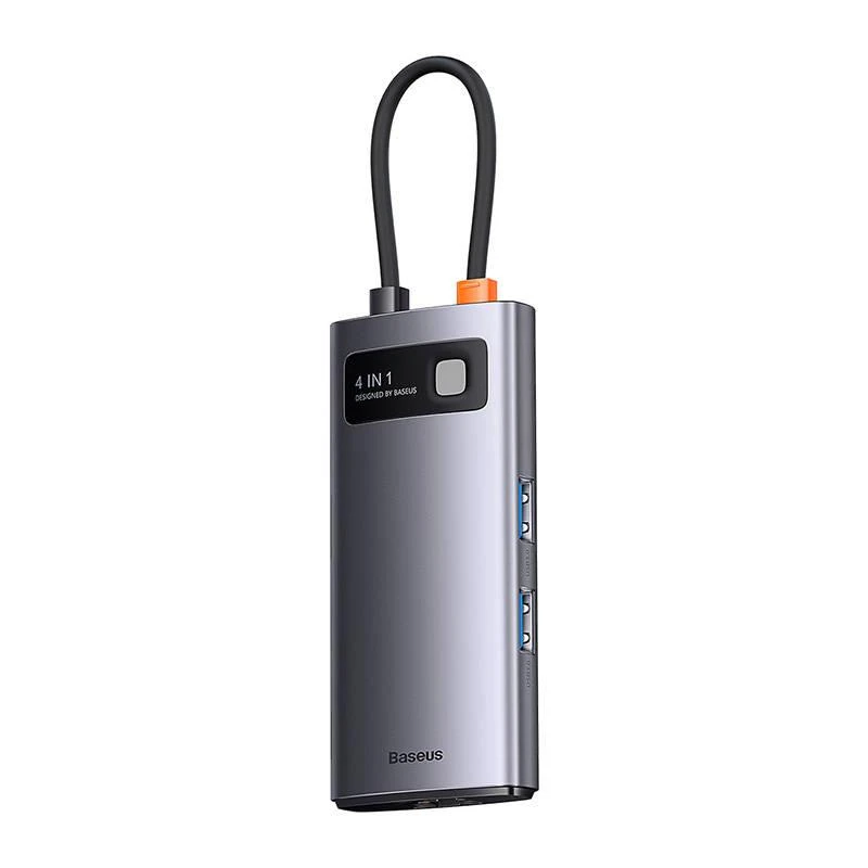 Baseus Metal Gleam Series Hub adapteris 4in1 USB-C iki 4x USB 3.0