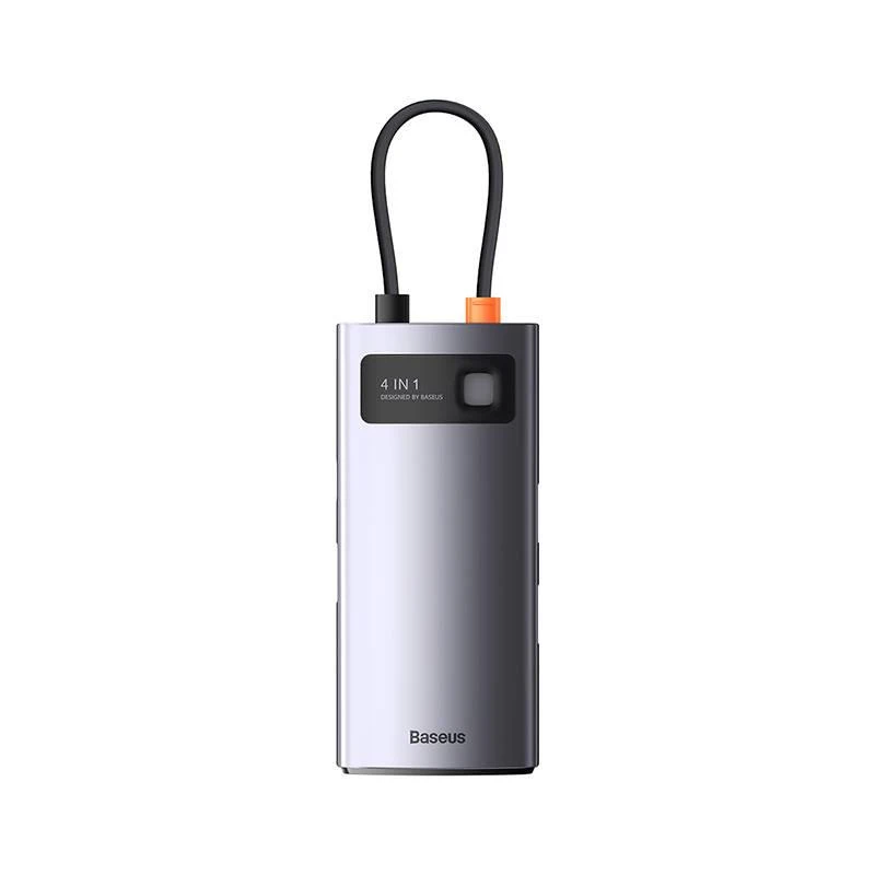 Baseus Metal Gleam Series Hub adapteris 4in1 USB-C iki 4x USB 3.0