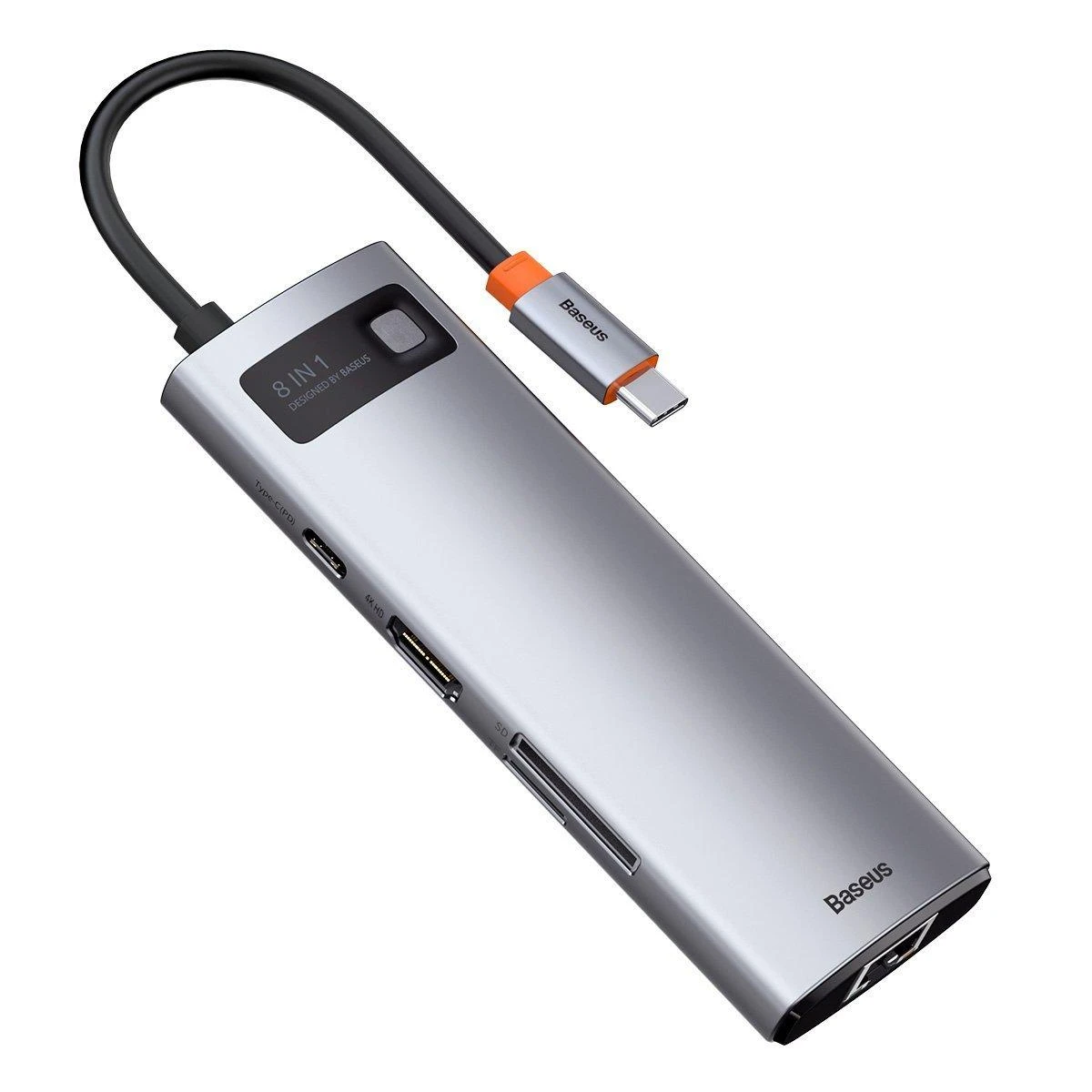 Jungčių stotelė / adapteris USB C kištukas - 8 rūšių jungtys Metal Gleam BASEUS