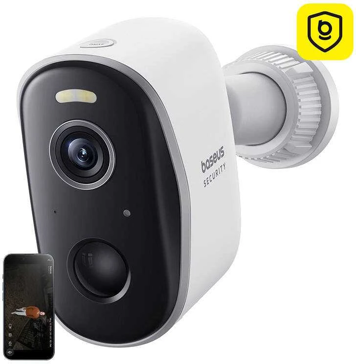 Baseus Security N1 Outdoor Camera 2K baltos spalvos