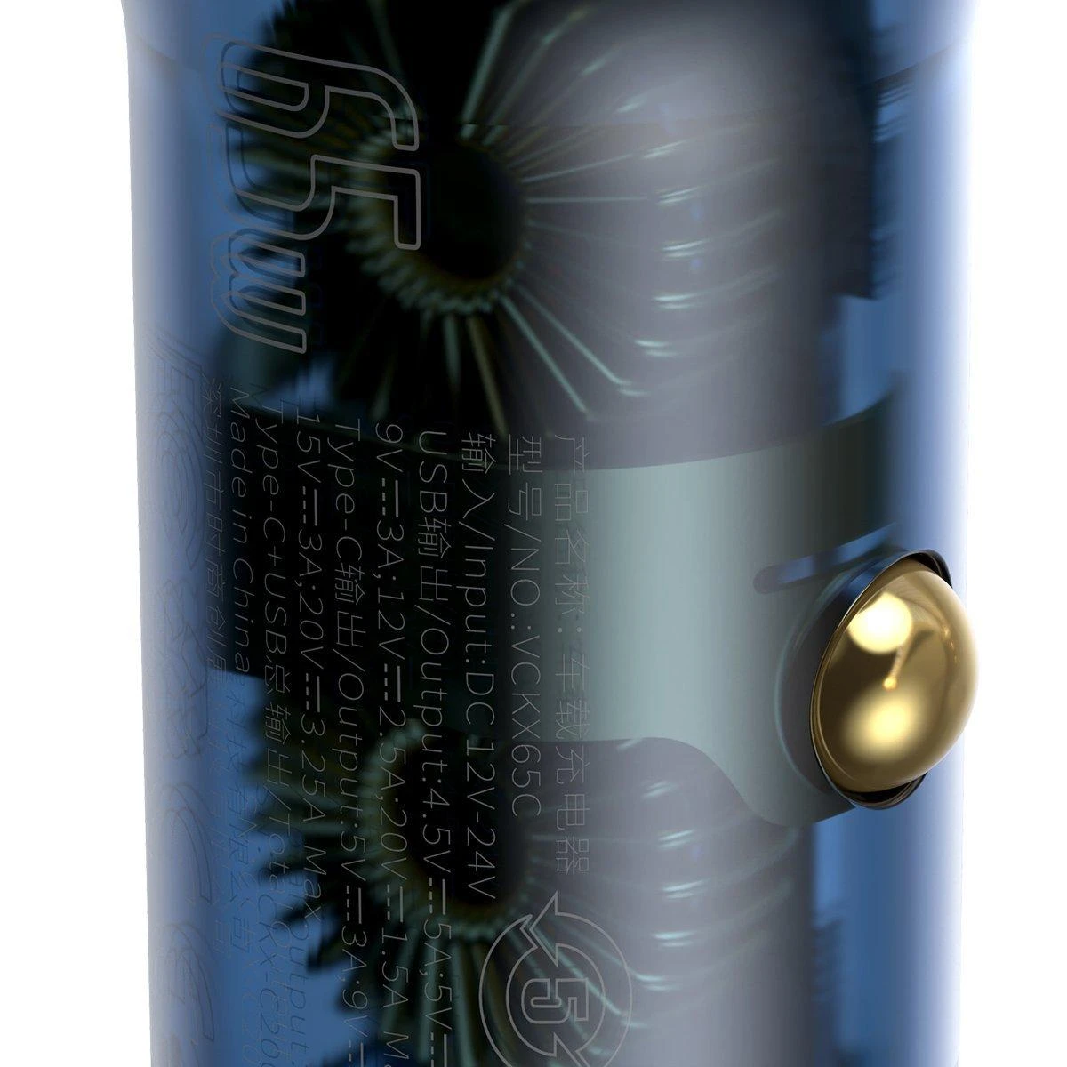 Baseus QC + PPS greitasis automobilinis įkroviklis 65W - Pilkas