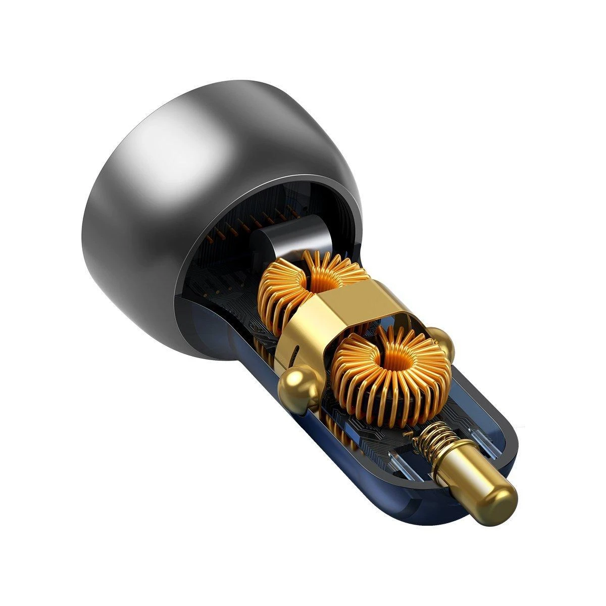 Baseus QC + PPS greitasis automobilinis įkroviklis 65W - Sidabrinis