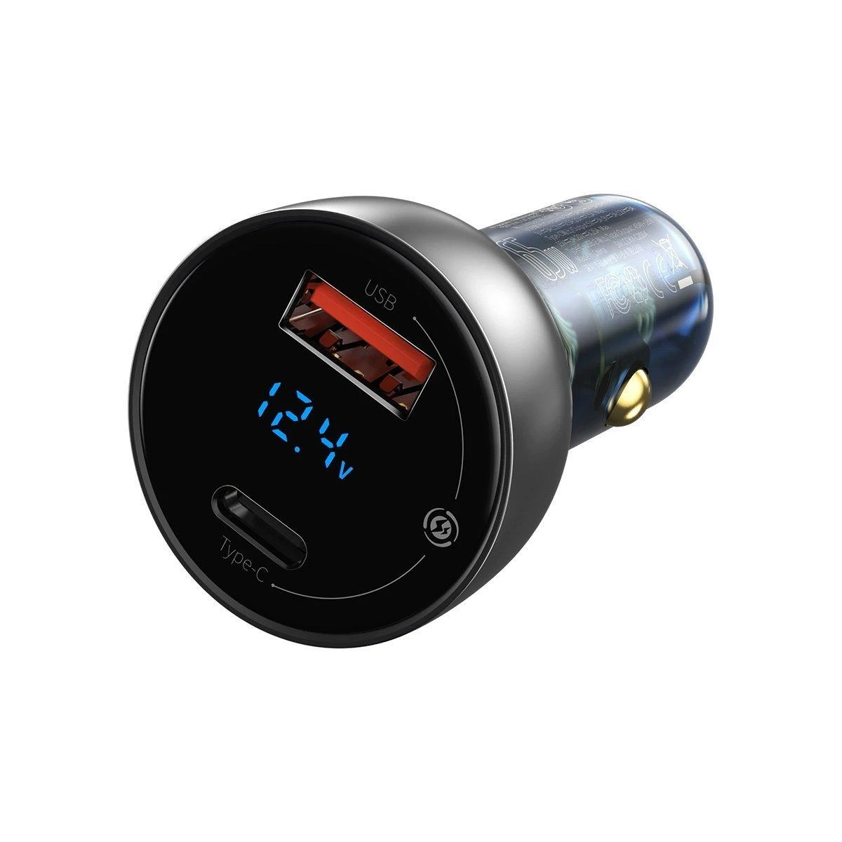 Baseus QC + PPS greitasis automobilinis įkroviklis 65W - Sidabrinis