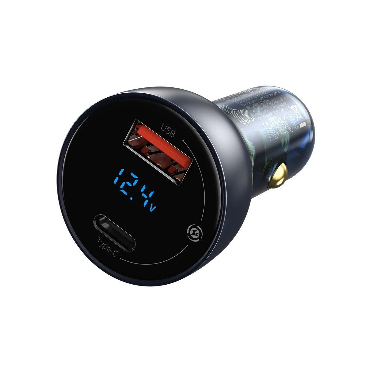 Baseus QC + PPS greitasis automobilinis įkroviklis 65W - Pilkas