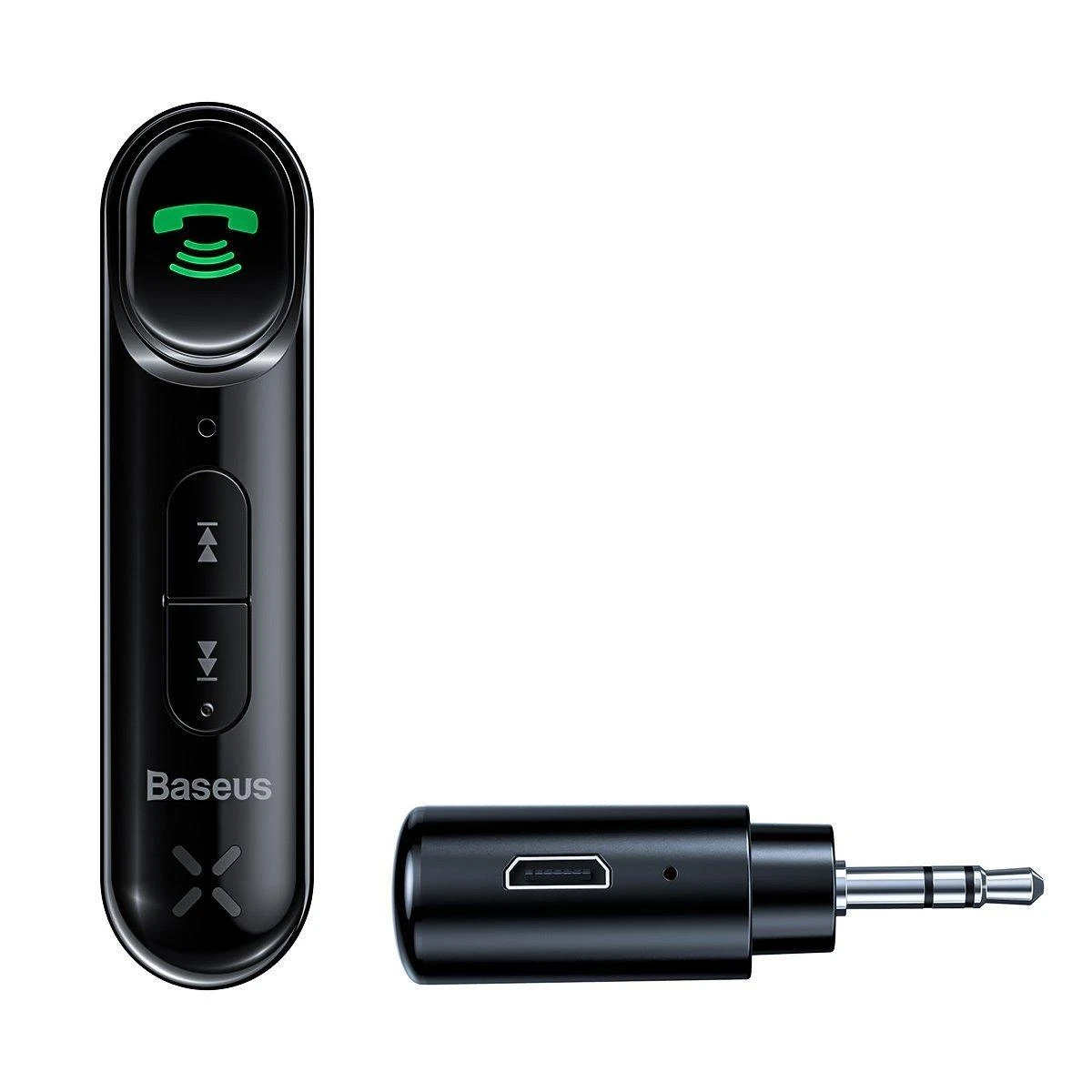 Baseus Qiyin AUX automobilinis Bluetooth imtuvas juodas