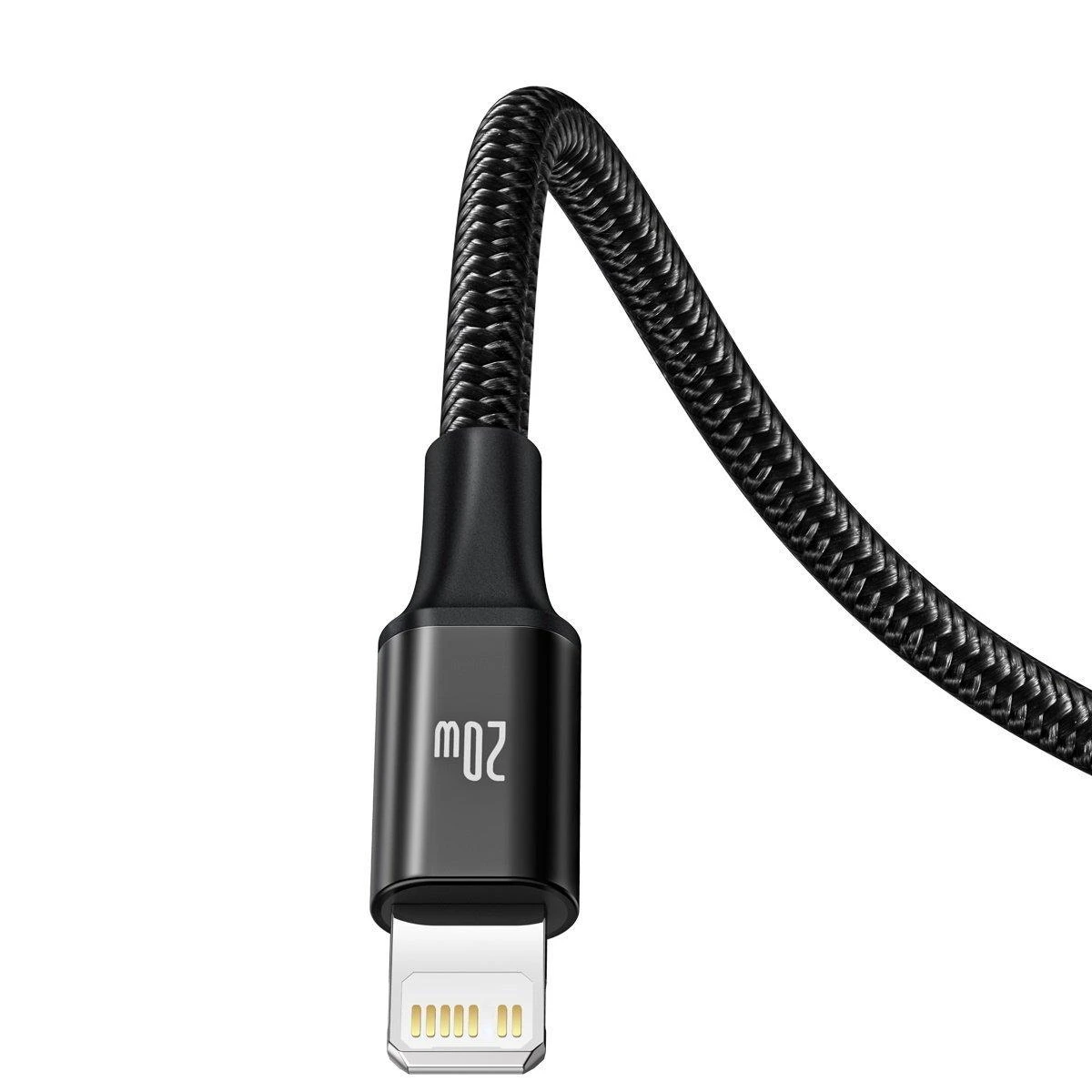 Kabelis USB C - 3 kištukai (USB C (iki 15W), micro USB (iki 10W), lightning (iki 20W)) 1.5m juodas Rapid BASEUS