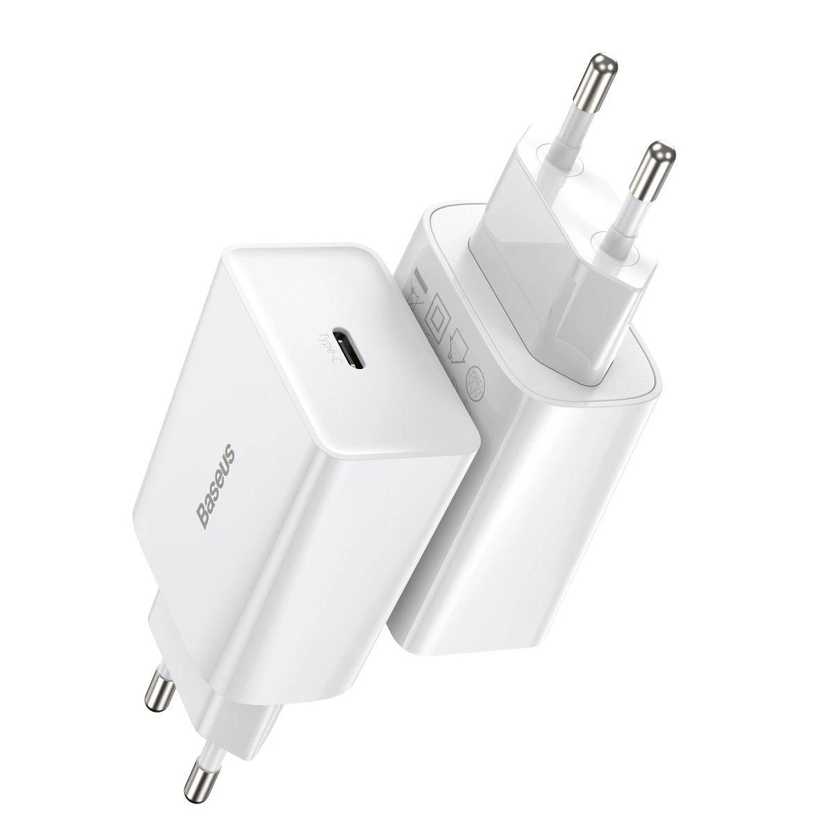 Baseus Speed Mini greitas įkroviklis USB-C PD 3A 20W baltas