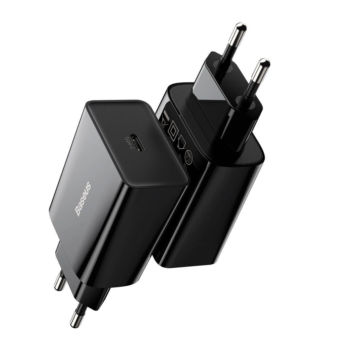 Baseus Speed Mini greitas įkroviklis USB-C PD 3A 20W juodas