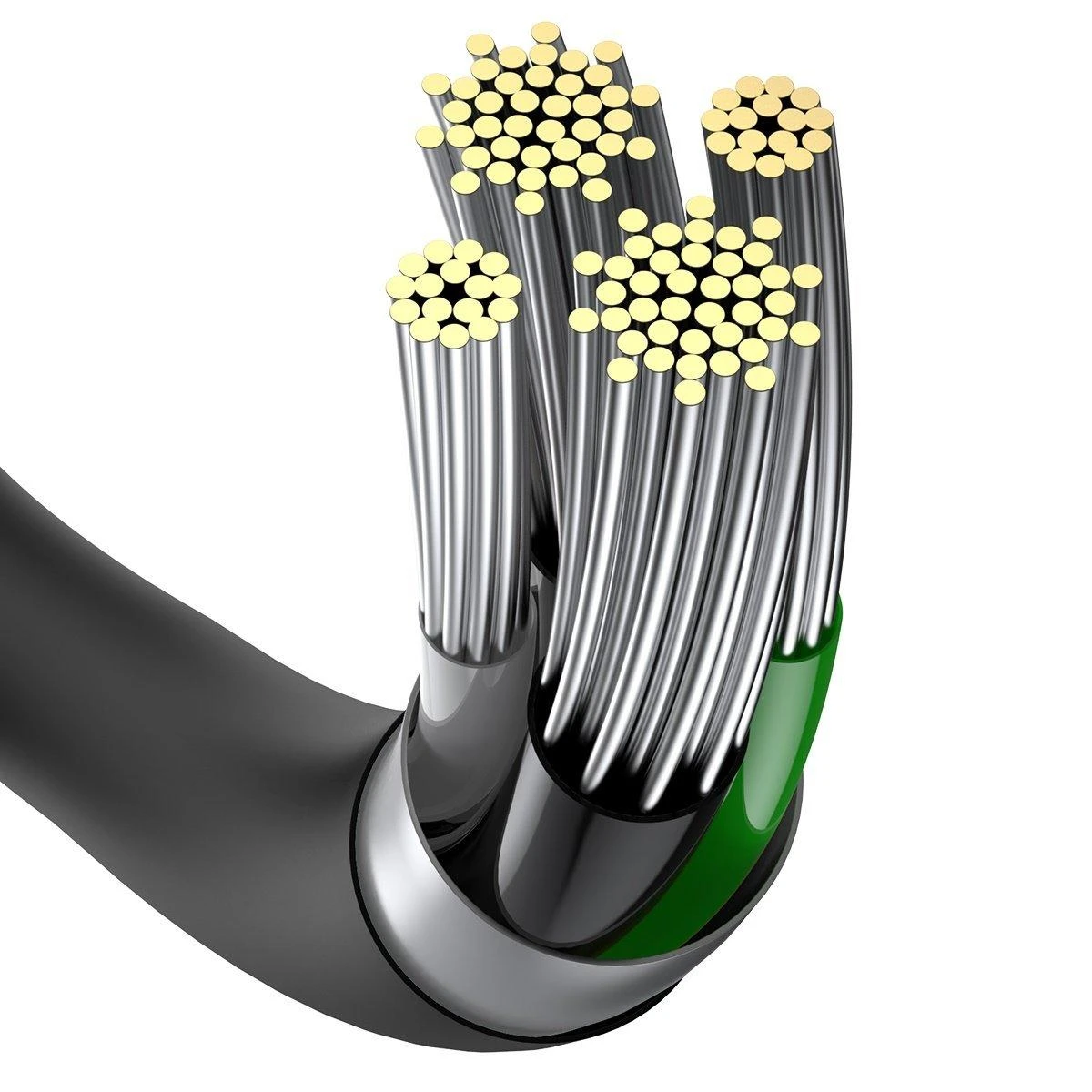 Baseus Superior Series USB - Lightning laidas 2.4A 2m - Juodas