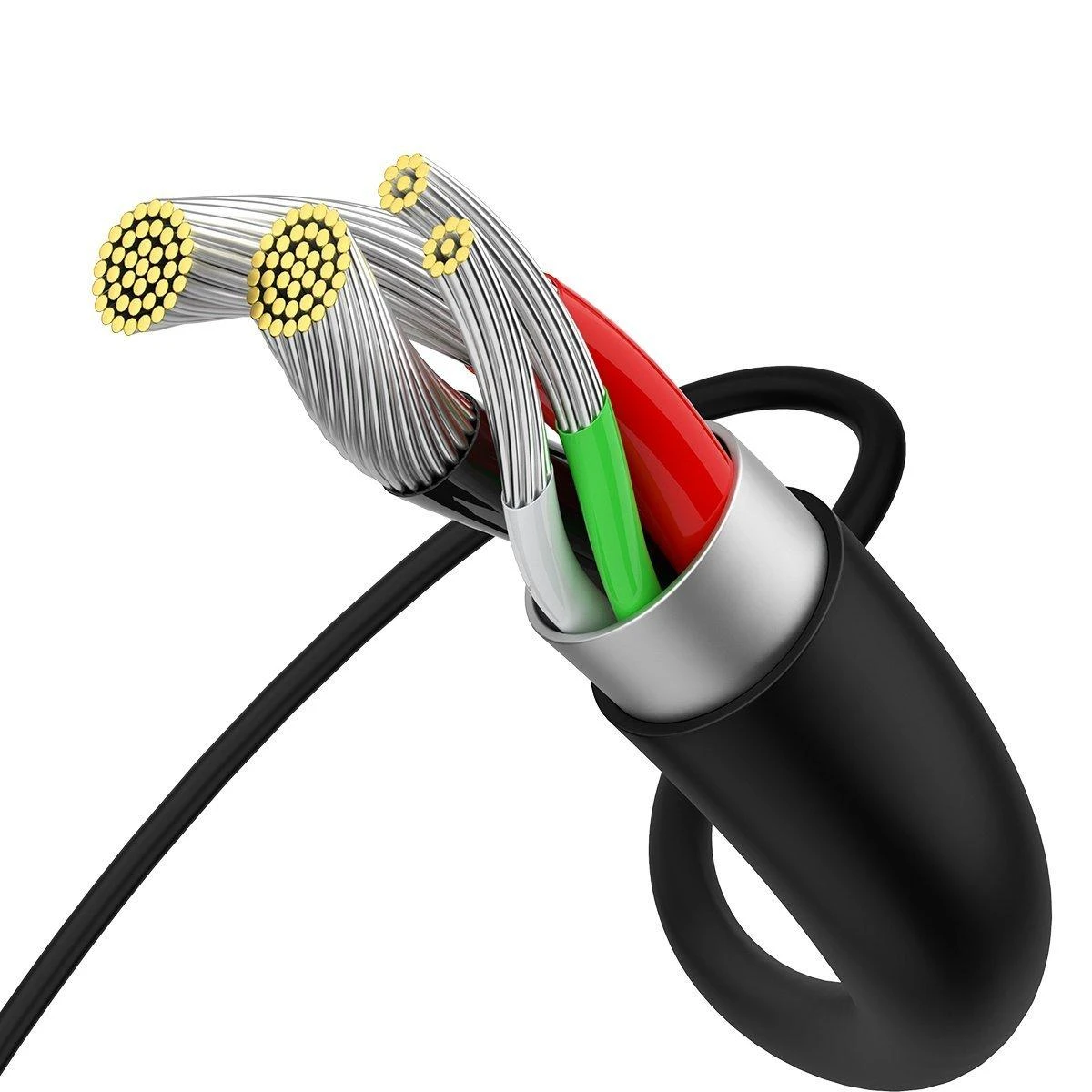 USB kabelis Baseus Superior iš USB į microUSB 2A 2.0m juodas CAMYS-A01