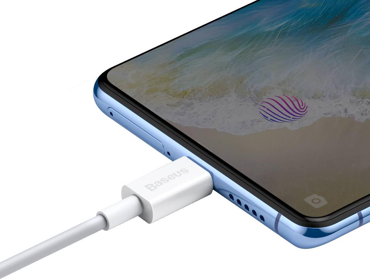 Kabelis USB A - micro USB kištukas 1.0m 2A baltas Superior serija BASEUS