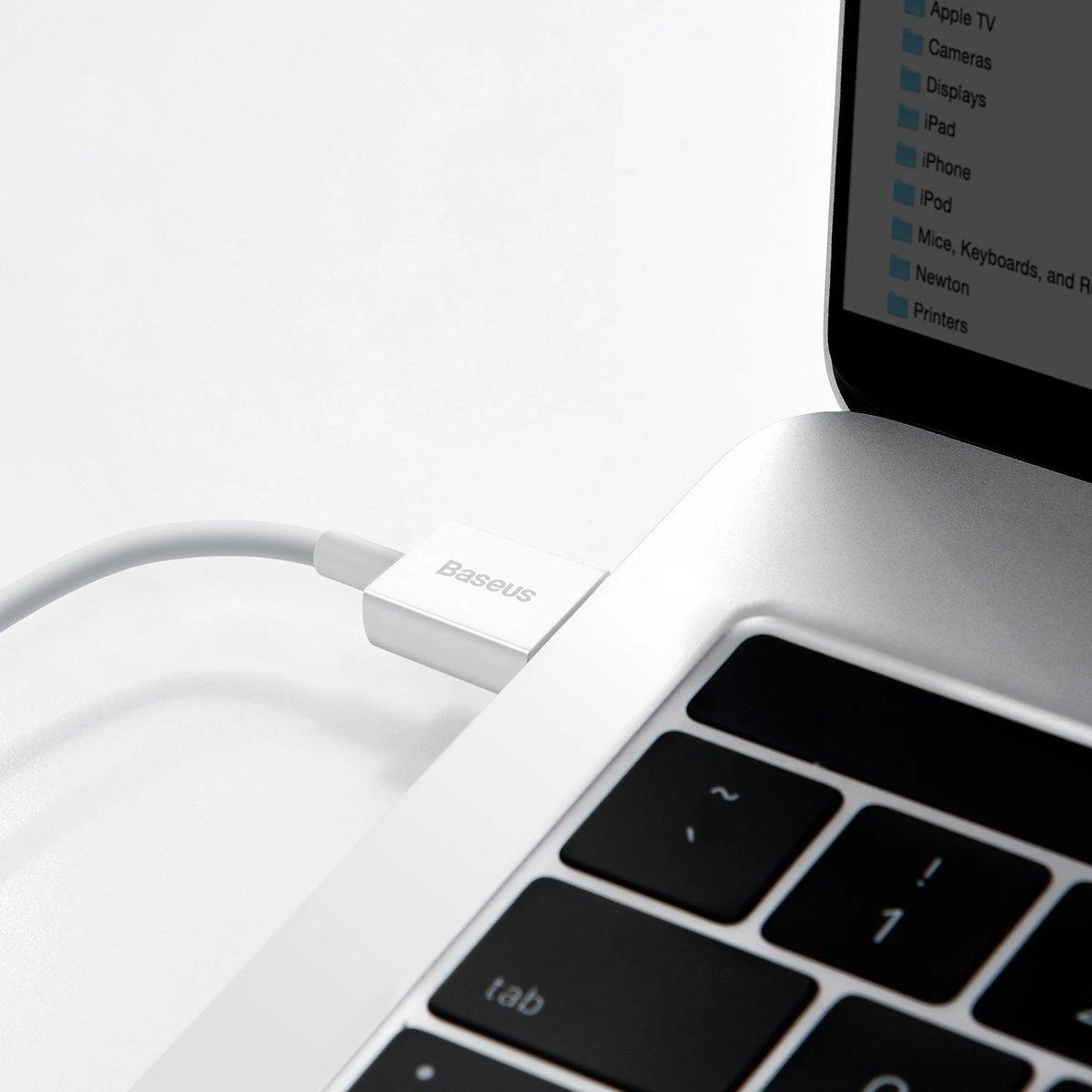 Kabelis USB A - USB C 66W 1.0m baltas (netinka iPhone 15 įkrovimui) Superior BASEUS