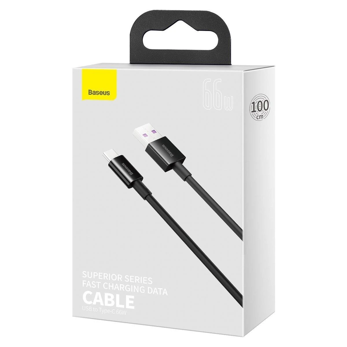 USB kabelis Baseus Superior iš USB į Type-C 66W 1.0m juodas CATYS-01