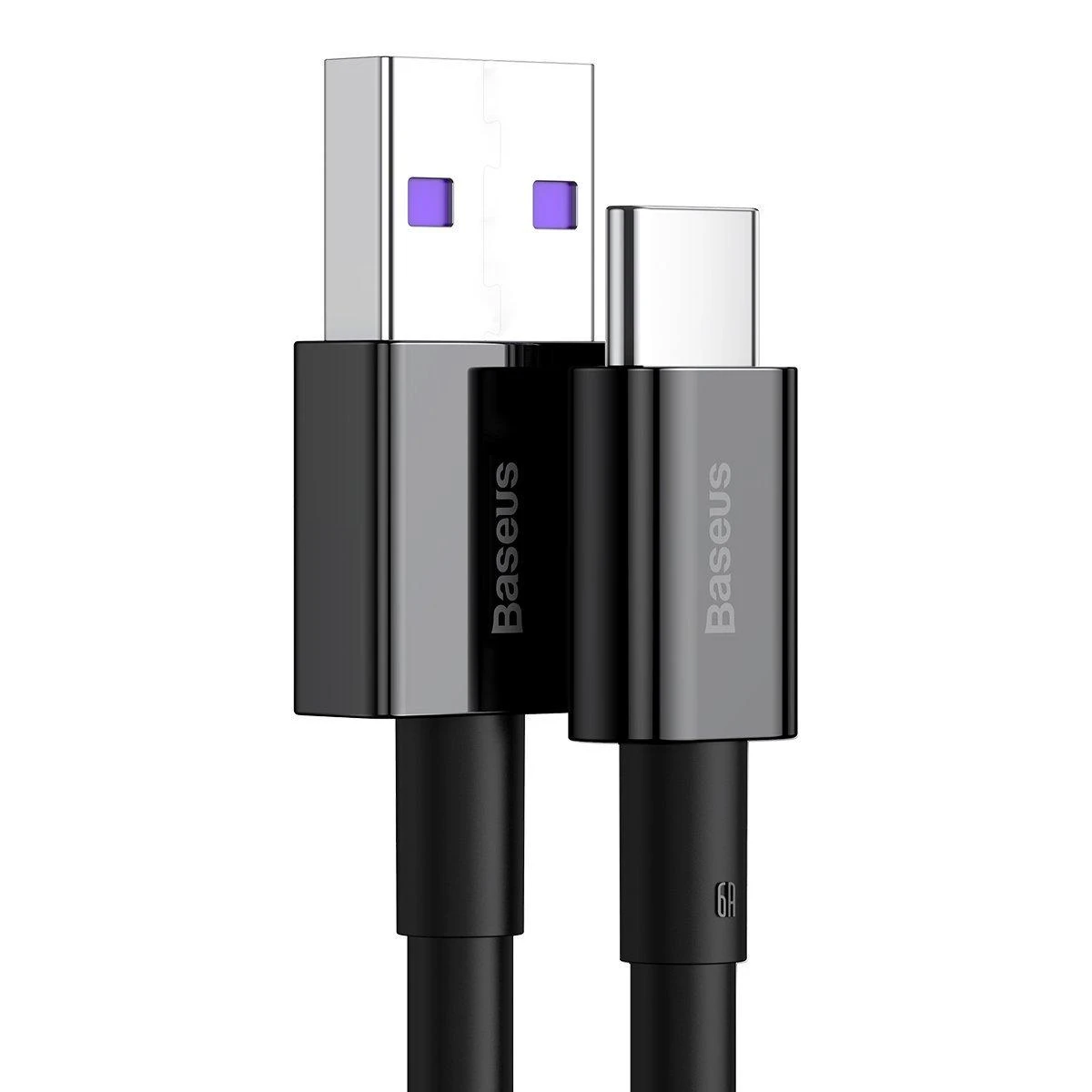 USB kabelis Baseus Superior iš USB į Type-C 66W 1.0m juodas CATYS-01