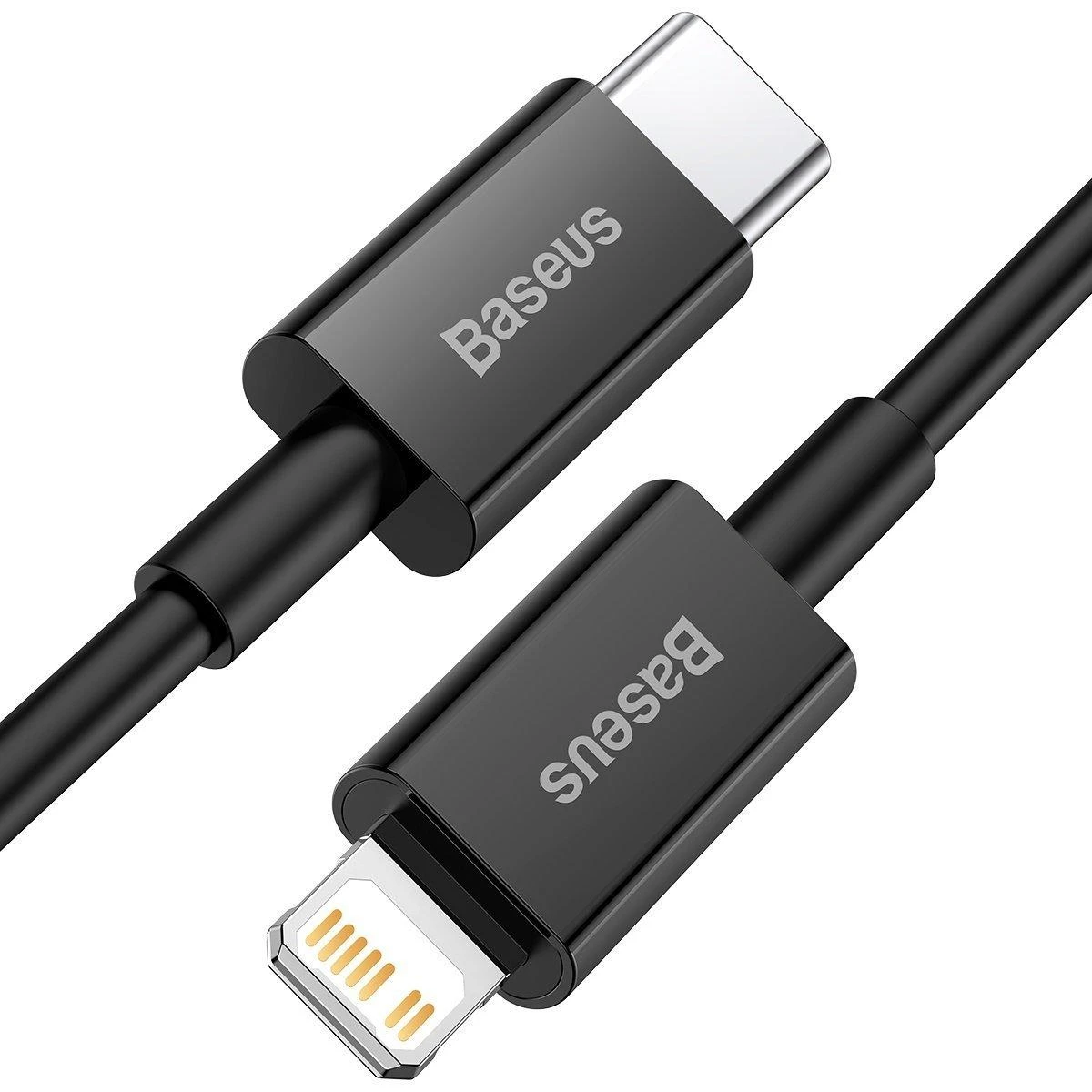 Baseus Superior serijos USB-C - Lightning kabelis 20W PD 2m - Juodas