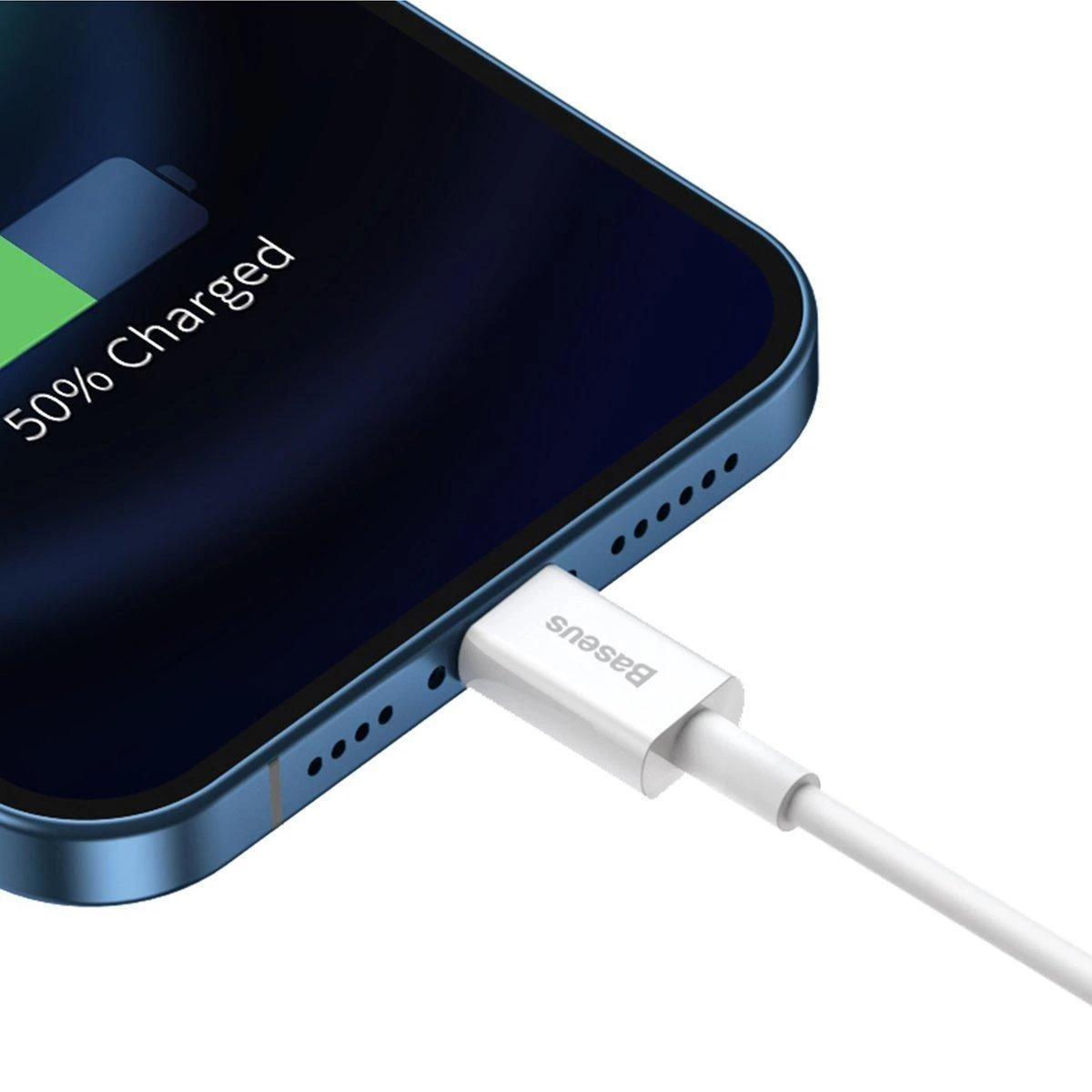 Kabelis  CABLE LIGHTNING TO USB 2M/Baltas CALYS-C02 BASEUS