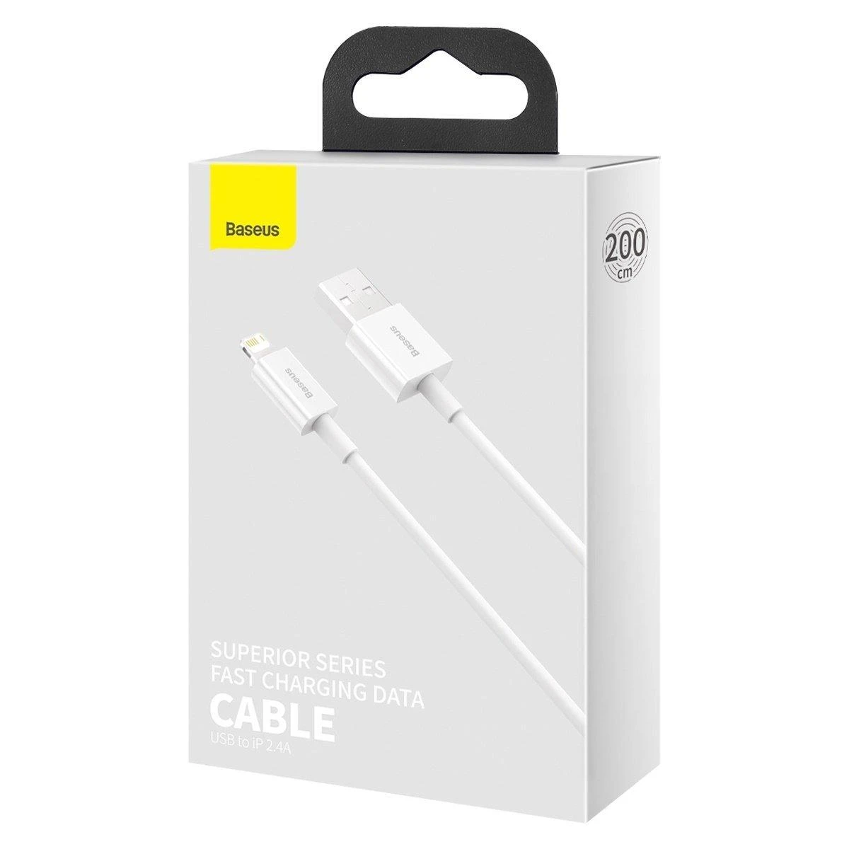Kabelis  CABLE LIGHTNING TO USB 2M/Baltas CALYS-C02 BASEUS