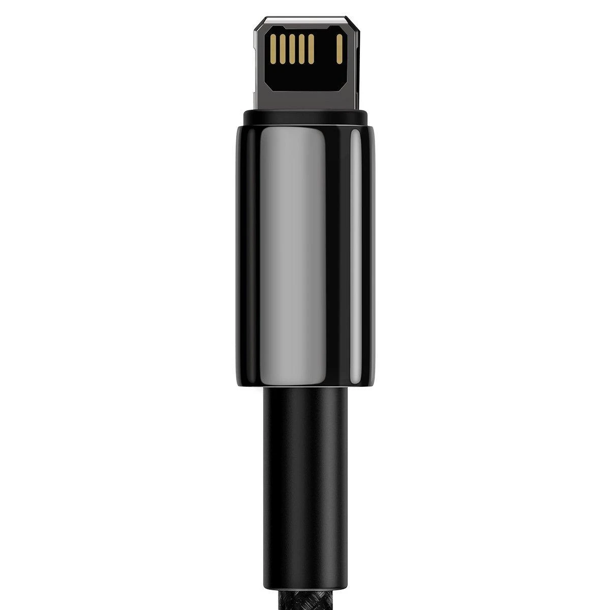 Baseus Tungsten Gold kabelis USB į Lightning 2.4A 2m - Juodas