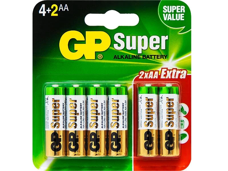Baterija AA 1.5V LR6 GP SUPER