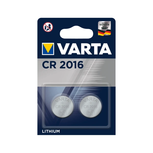 Varta CR2016 ličio baterija 3v 2 vnt