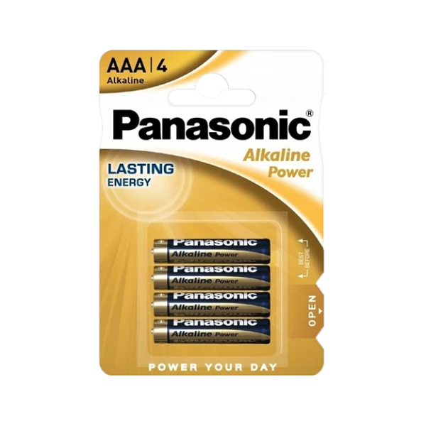 Panasonic AAA baterijos, pakuotė 4 vnt.