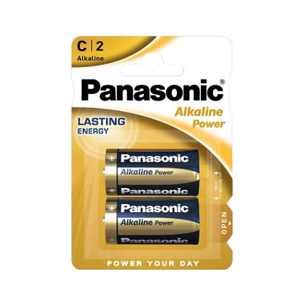 Panasonic C tipo elementai, 2 vnt. pakuotė