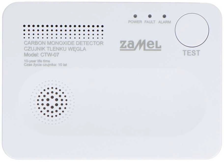 Baterijomis maitinamas anglies monoksido detektorius - Zamel CTW-07